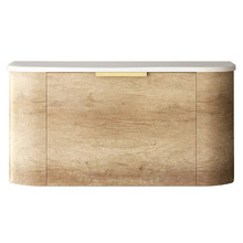 Bondi Wall Hung Single Vanity with Pure White Countertop